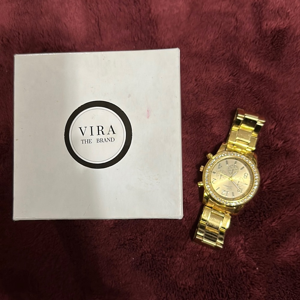 Gold plated watch